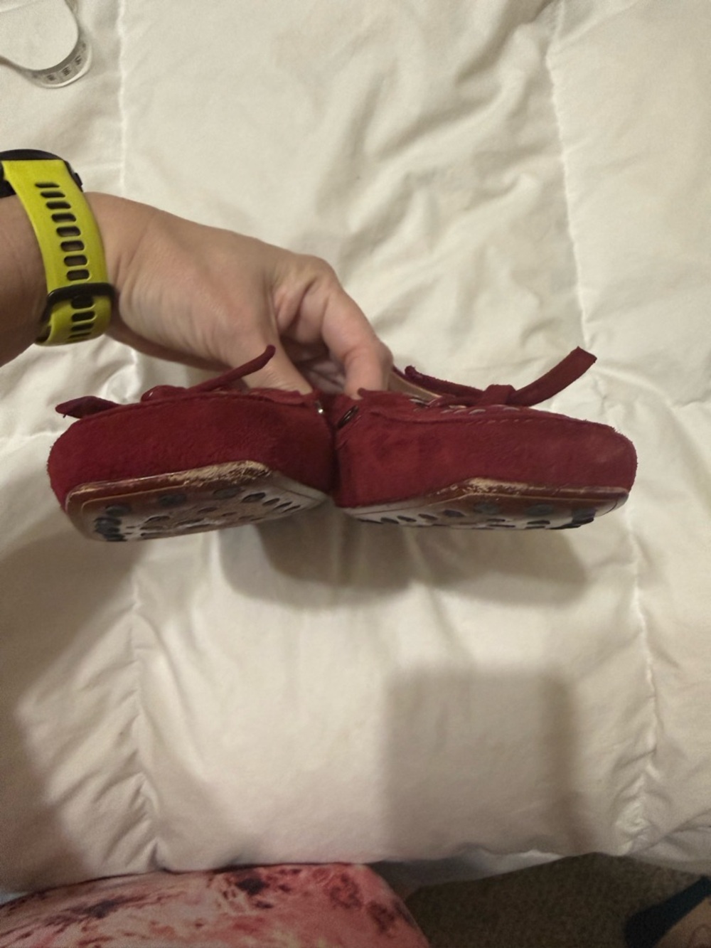 Tod's Burgundy Suede Studded Driving Loafers 10 40 - Picture 4 of 10